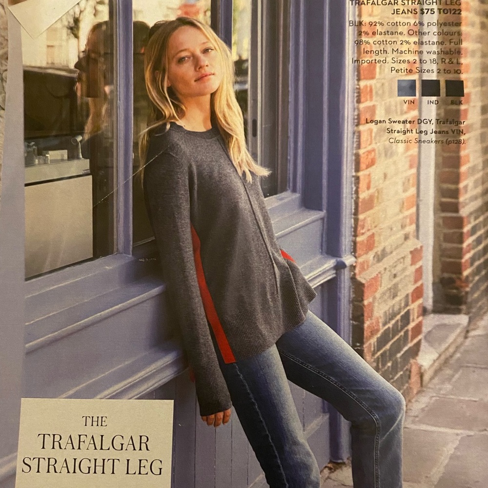 Boden Grey and Ref Sweater